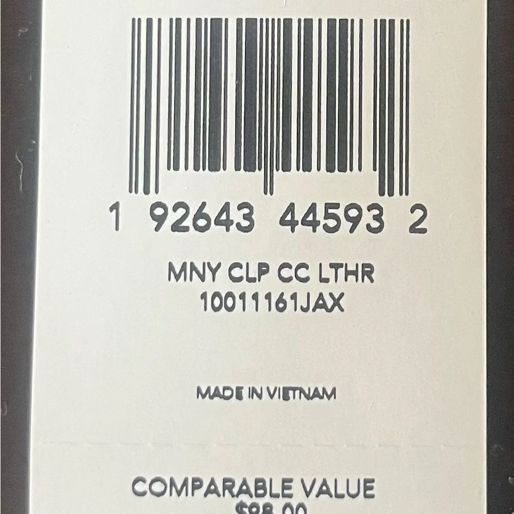 Coach Black Leather Card Case